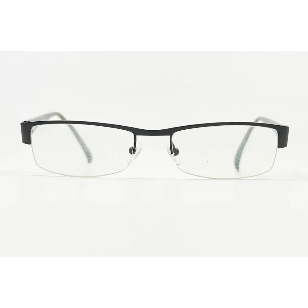 Perry Ellis Eyeglasses Mens Black Green Semi Rimless PE-905A-1 53-18-140